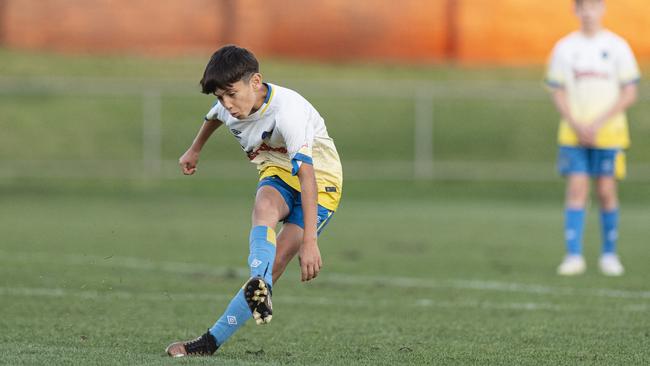 Luay Khudher of USQ FC. Picture: Kevin Farmer