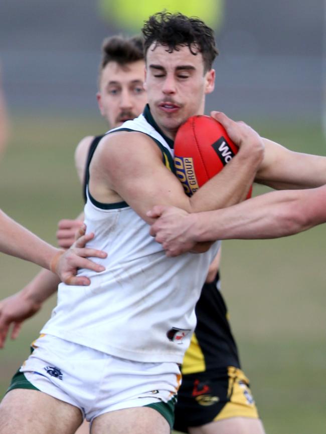 Marcus Herbert in action for Leopold. Picture: Mike Dugdale