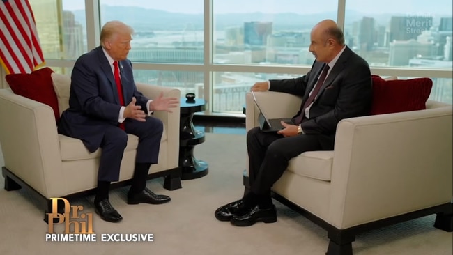 Donald Trump sits down for an interview with Dr Phil