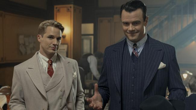 Josh Duhamel (right) relished the chance to play to play the same character over a span of 90 years in Jupiter’s Legacy.