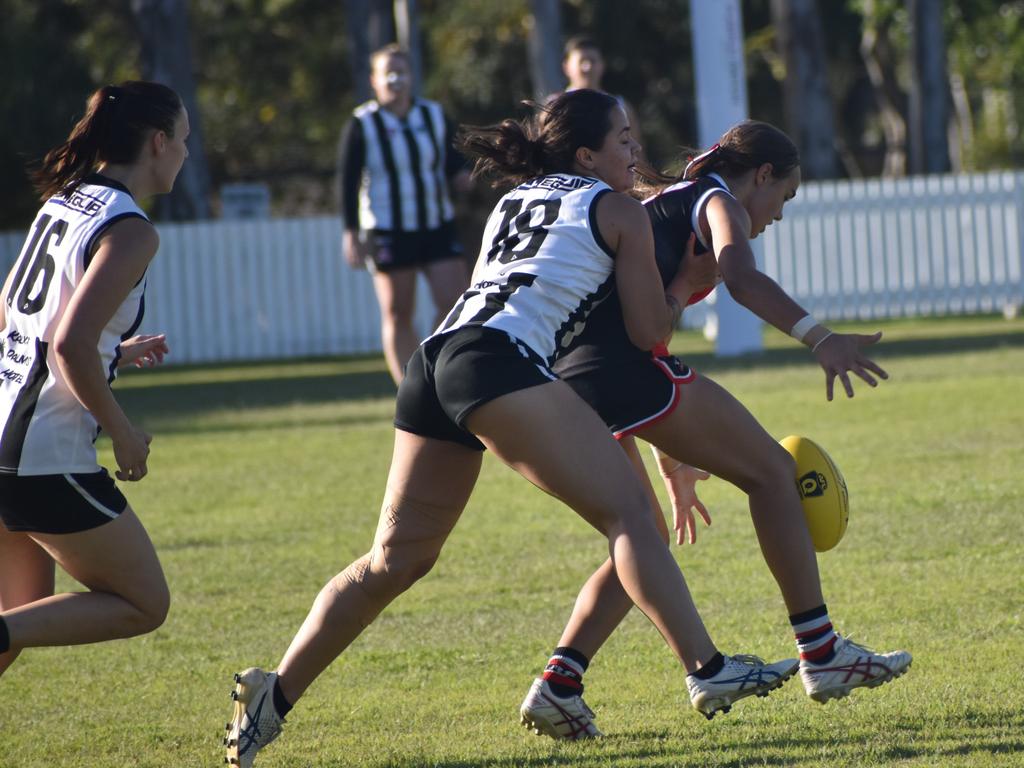 AFL Capricornia, senior women, Round 12, Panthers versus BITS Saints, Rockhampton Cricket Ground, July 15, 2023.