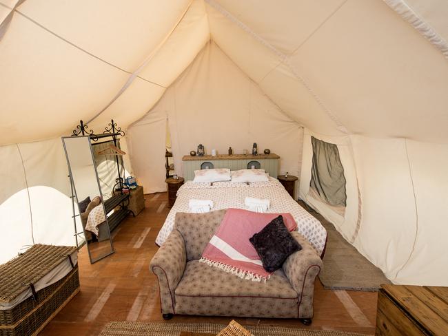 GThe Pop Up Hotel — for those that don’t want to rough it. Picture: Ian Gavan/Getty Images.