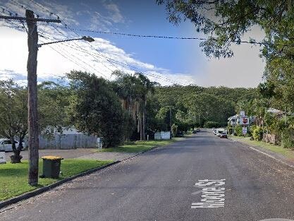 Alex Green, then aged 19, of Umina Beach was stopped by police on Moore St at West Gosford and allegedly had a loaded pistol under the seat of his car. Picture: Google