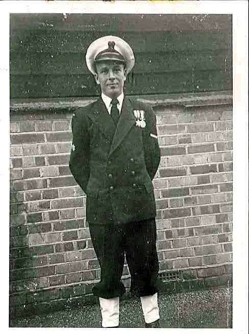 Ross Kingston, at the age of 19, joined the Royal Navy on October 26, 1943. Picture: Supplied