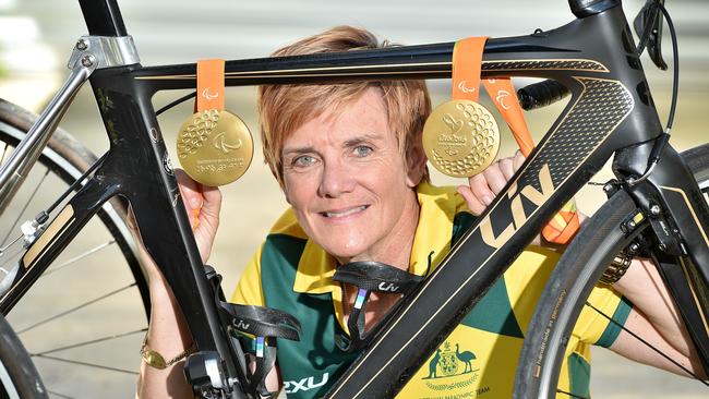 Australian Paralympic gold medallist Carol Cooke in 2016. Picture: Andrew Batsch