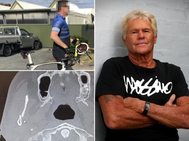 Gold Coast grandfather punched by cyclist in road rage.