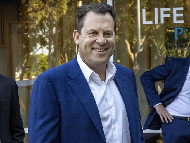 17/01/2022 - (L-R) Daniel Heredia, HBF executive general manager (health), HBF CEO John Van Der Wielen, Life Ready CEO Greg Borman and Life Ready co-founder Jessica Ellison. Picture: Colin Murty