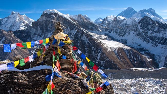 Mount Everest from Gokyo, Nepal.