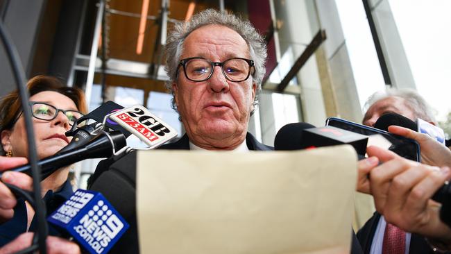 Geoffrey Rush originally sought $25 million in damages for loss of earnings. Picture: Paul Braven