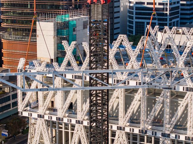 Supplied images and renders of the Powerhouse Museum being built in Parramatta.