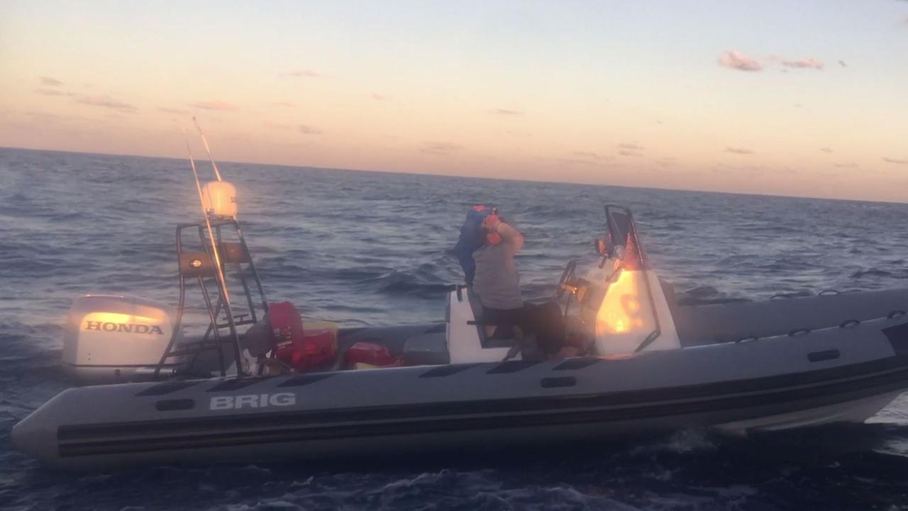 Dru Baggaley and Anthony Draper were intercepted by the Australian navy while allegedly going to pick up cocaine in the ocean. Picture: Supplied