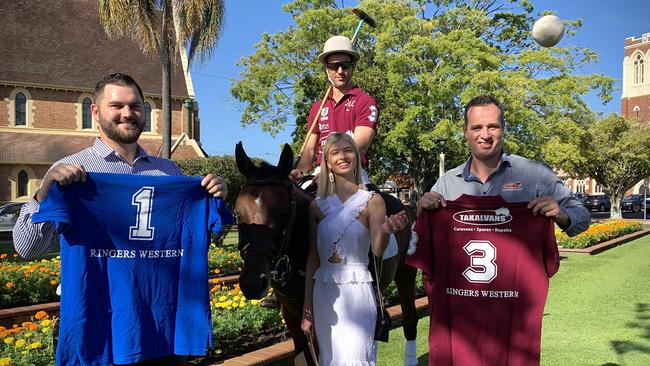 POP-UP POLO: McMurtrie Consulting Engineers' Kenny Festing, Pop-Up Polo Series Ambassador (2021) Paige Van Lunteren and Takalvans' Braden Krebs.