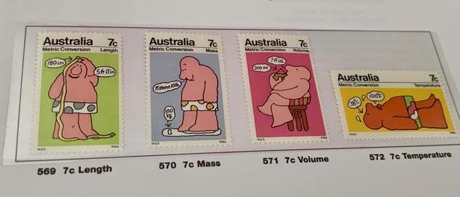 Just a small selection of the stamps in the collection of Ron Bassan, of Mackay. Picture: Rae Wilson