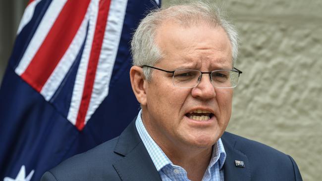 On the report, Prime Minister Scott Morrison says, ‘we will have more to say about that over the course of the next week’. Picture: Getty Images