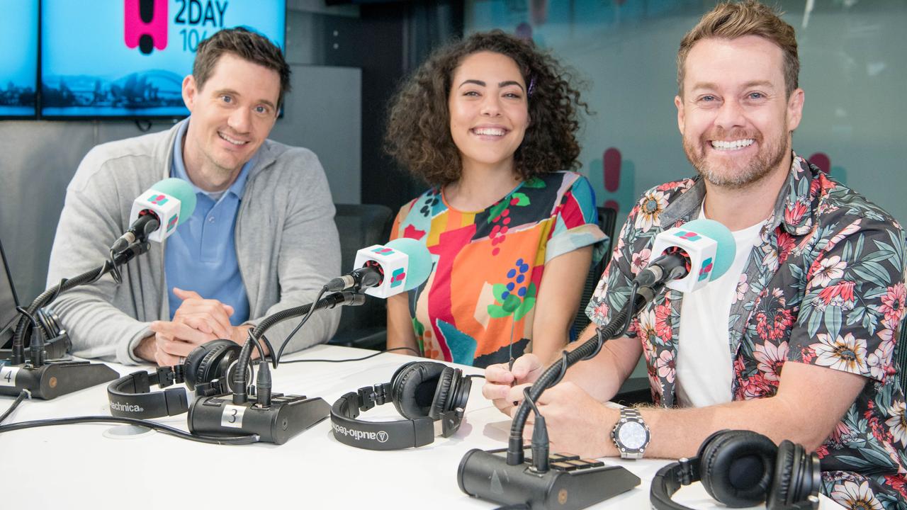 Ed, Ash and Grant host the 2Day FM breakfast show.