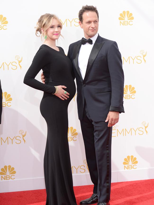 Josh Charles and Sophie Flack attend the 66th Annual Primetime Emmy Awards.