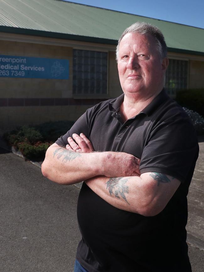 Laurie Harrison who is a patient at the clinic and unhappy with the proposed closure. Greenpoint Medical Centre at Bridgewater is set to close with many community members unhappy. Picture: Nikki Davis-Jones