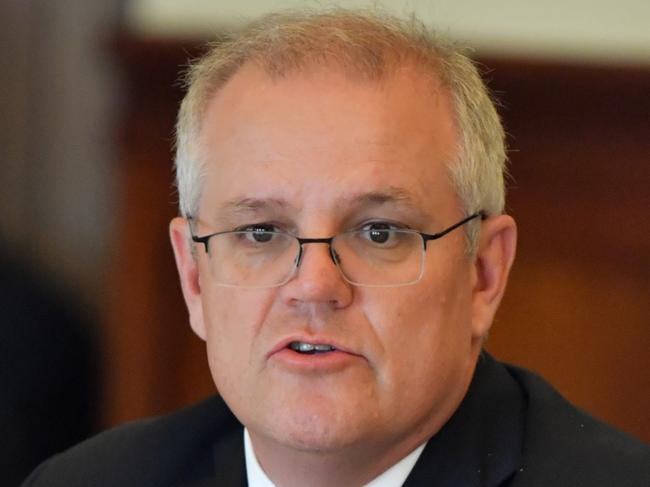 CANBERRA, AUSTRALIA - DECEMBER 11: Prime Minister Scott Morrison makes opening remarks during a convening of the Federation Reform Council at Old Parliament House on December 11, 2020 in Canberra, Australia. The National Federation Reform Council (NFRC) has been established to replace Council of Australian Governments (COAG) meetings. (Photo by Mick Tsikas-Pool/Getty Images)