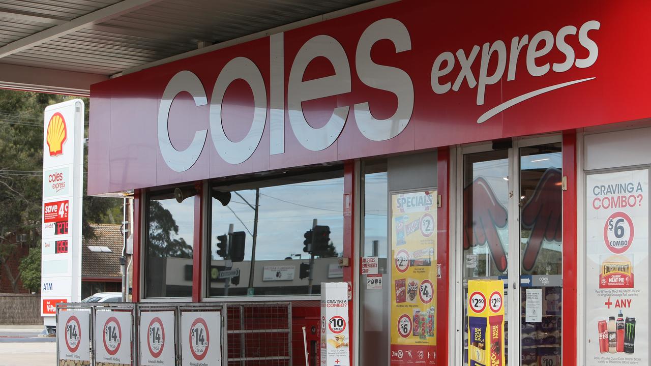 Police sources say the man stumbled into the Coles Express Service Station at Jimboomba just after 5.30am on Sunday.