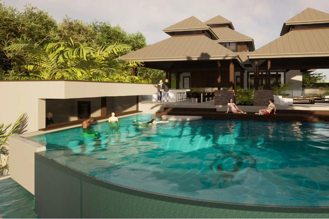 Artist impression of a mansion planned for Surfers Paradise by Tah-nee Beard