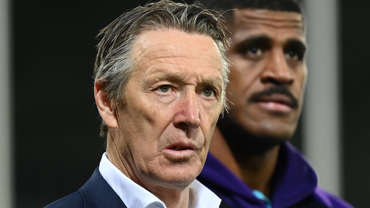 Storm coach Craig Bellamy looks on. (Photo by Quinn Rooney/Getty Images)