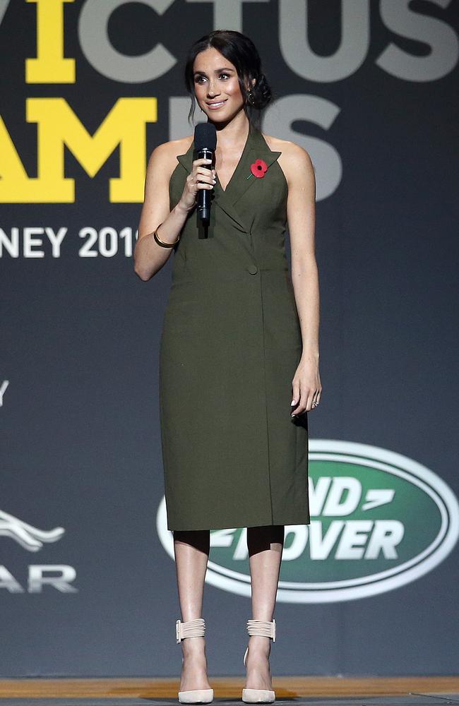 OCTOBER 27, 2018 - Where: Sydney, Australia. Wearing: Antonio Berardi dress and Aquazzura Casablanca pumps. Picture: Sam Ruttyn