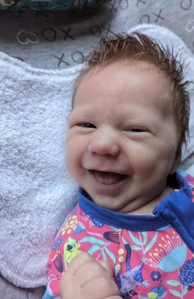 Eric John Kovac, named after his great pop and great grandpa, was born on December 31, 2021, weighing 3912g and measuring 54cm, at Mackay Birth Centre. He is the first child for Aimee and Daniel Kovac. Picture: Contributed DMBD21