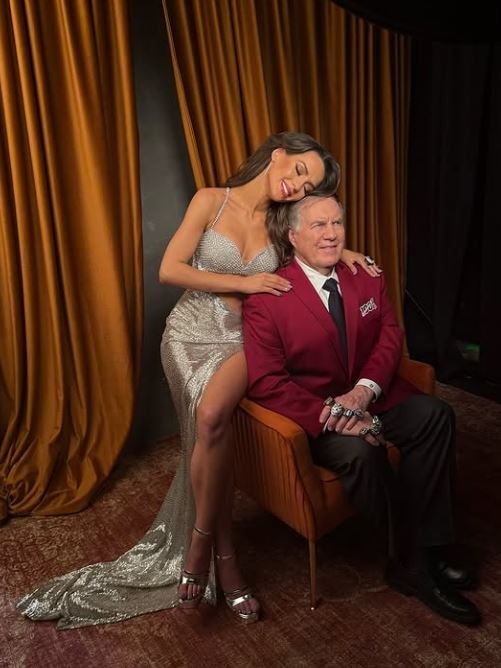 The happy couple together at a recent NFL awards ceremony. Picture: Instagram