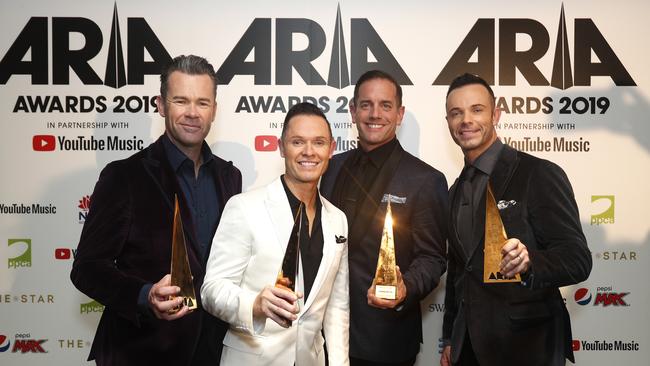 Human Nature after being inducted into the ARIA Hall of Fame during the 2019 ARIA Awards at The Star. Picture: Lisa Maree Williams/Getty Images