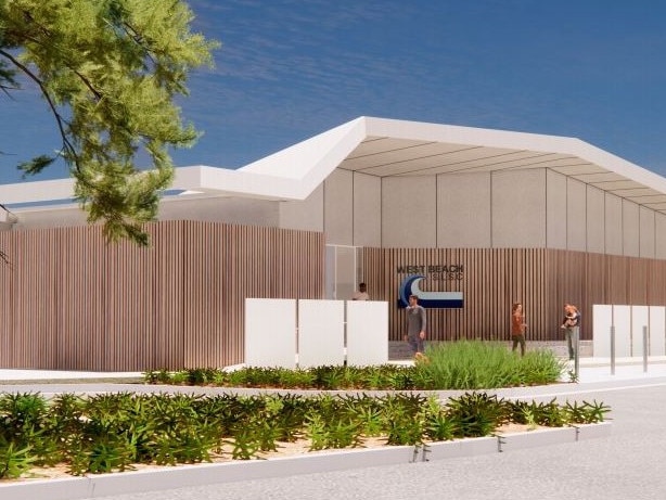 A concept of the new $5.878m West Beach Surf Lifesaving Club. Pic: Walterbrooke