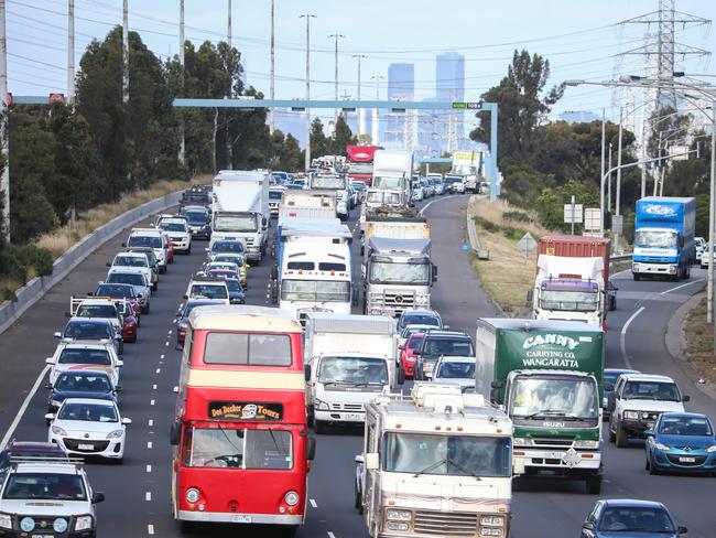 Melbourne Traffic. Picture : Ian Currie