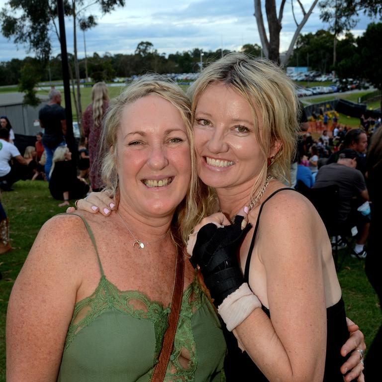 Lizzy Herdegen and Natasha Stone at Under The Southern Stars concert at Sharks, Parkwood. Pic: Regina King