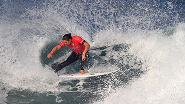 Tyler Wright during last year’s World Surf League.