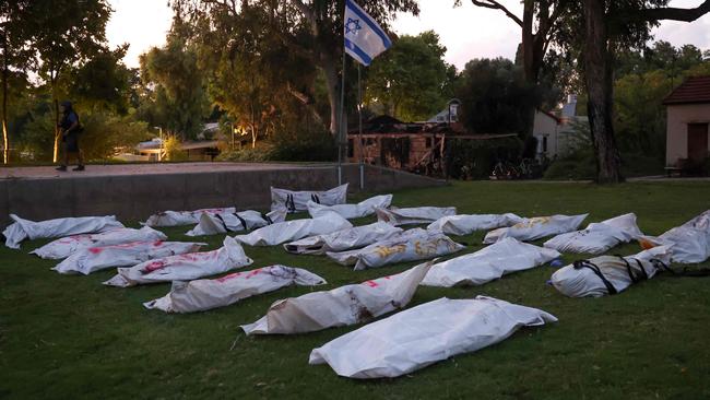 A kibbutz near the border with Gaza was the site of an attack by Palestinian militants at the weekend. Picture: AFP