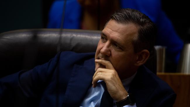 Hon Michael Gunner on the first sitting day of Parliament in 2021. Photograph: Che Chorley