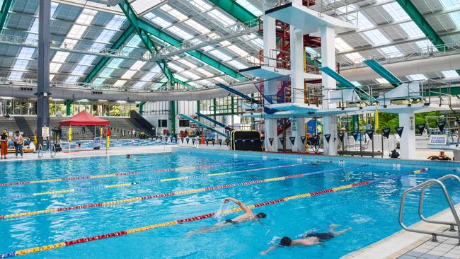 The current Adelaide Aquatic Centre at North Adelaide. Picture: Brenton Edwards