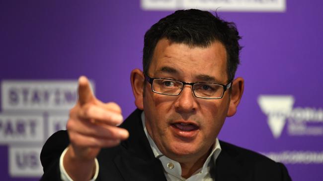 Victorian Premier Daniel Andrews released a road map out of lockdown at the weekend. Picture: AAP Image/James Ross