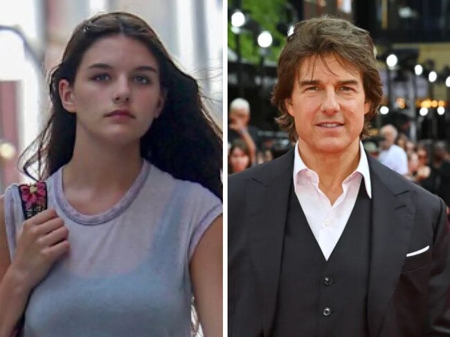 Suri and Tom Cruise. Picture: