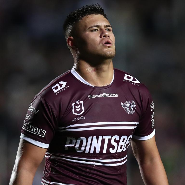 Manly have fast-tracked Josh Schuster’s move to the backrow. Picture: Getty Images