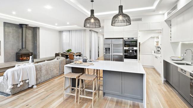 The kitchen inside Josh and Elyse’s winning house.