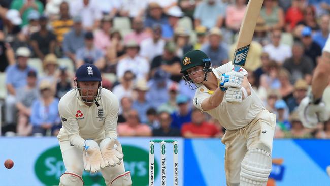 Nothing seems to be able to stop Smith after he notched centuries in each innings at Edgbaston. Picture: Lindsey Parnaby/AFP)