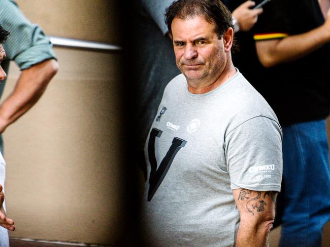 John Setka outside the Stamford Grand in Glenelg in Adelaide, Wednesday, October 23, 2019. (Morgan Sette/ The Australian)