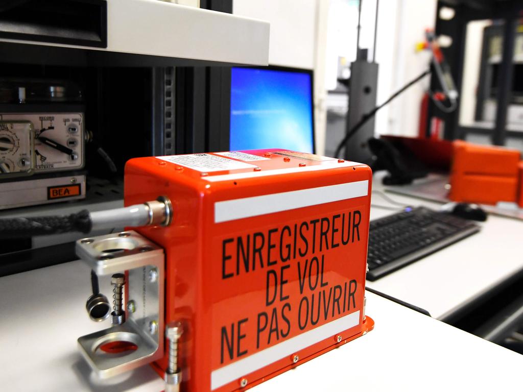 A flight recorder at the laboratory at the headquarters of the Office of Investigation and Analysis (Bureau d'Enquete et d'Analyses — BEA), Le Bourget, north of Paris. Pic: AFP
