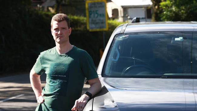 Paul Sutherland is concerned about street signage in the Lang Park Traffic Area. Picture: AAP/Claudia Baxter