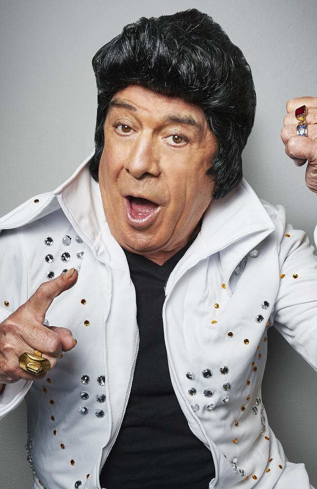 Molly Meldrum as Elvis! Picture: Supplied