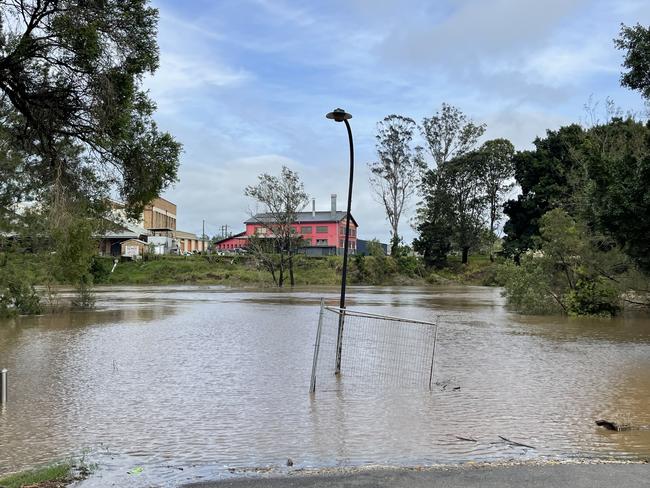 Flooding in Lismore on Monday October 24. The rain is expected to return. Picture: NCA NewsWire / Danielle Smith