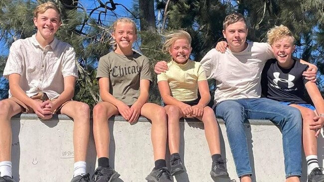 Zach, Malachi, Lochi, Murphy and Maddie O'Connor. Picture – GoFundMe.