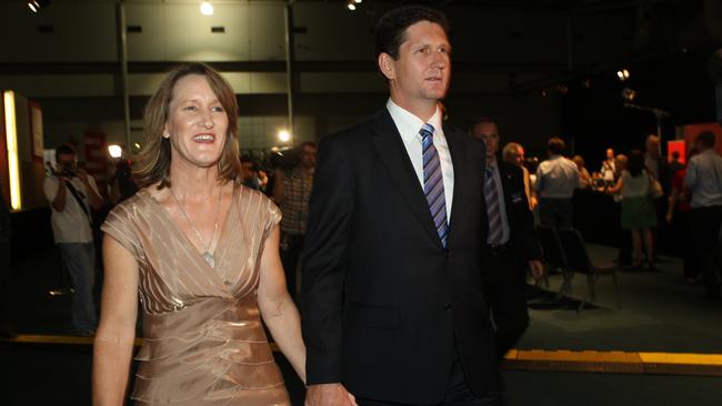 Lawrence Springborg and his wife Linda in 2009.