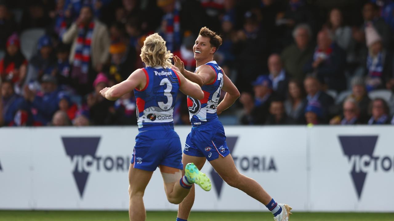 The Crows couldn’t keep up. (Photo by Graham Denholm/AFL Photos via Getty Images )