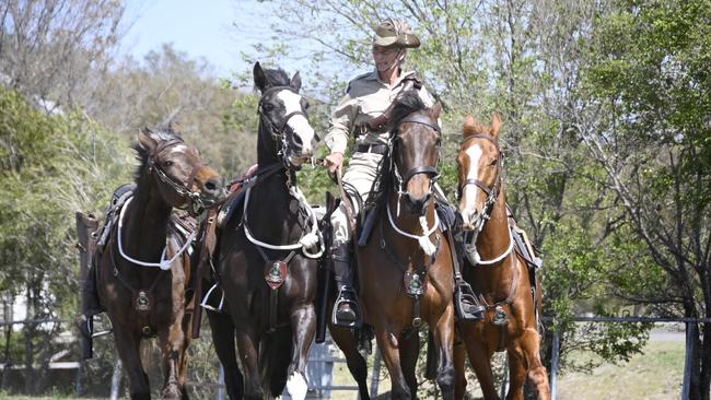 Queensland Mounted Infantry Challenge at the Toowoomba Showgrounds. Wendy Ingle, 11th Light Horse Regiment Darling Downs Troop.